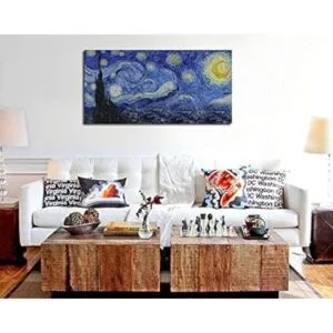 Starry Night by Vincent Van Gogh Arte de pared clásico_3