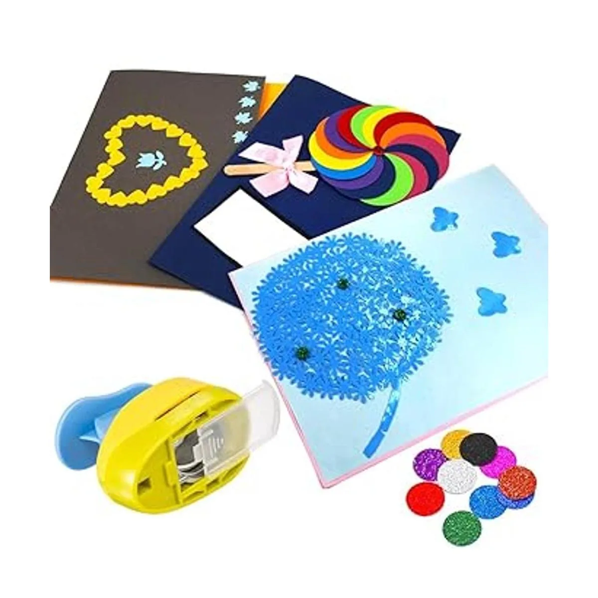 Haploon 4 perforadoras de papel perforadoras de 1.0 in en_3