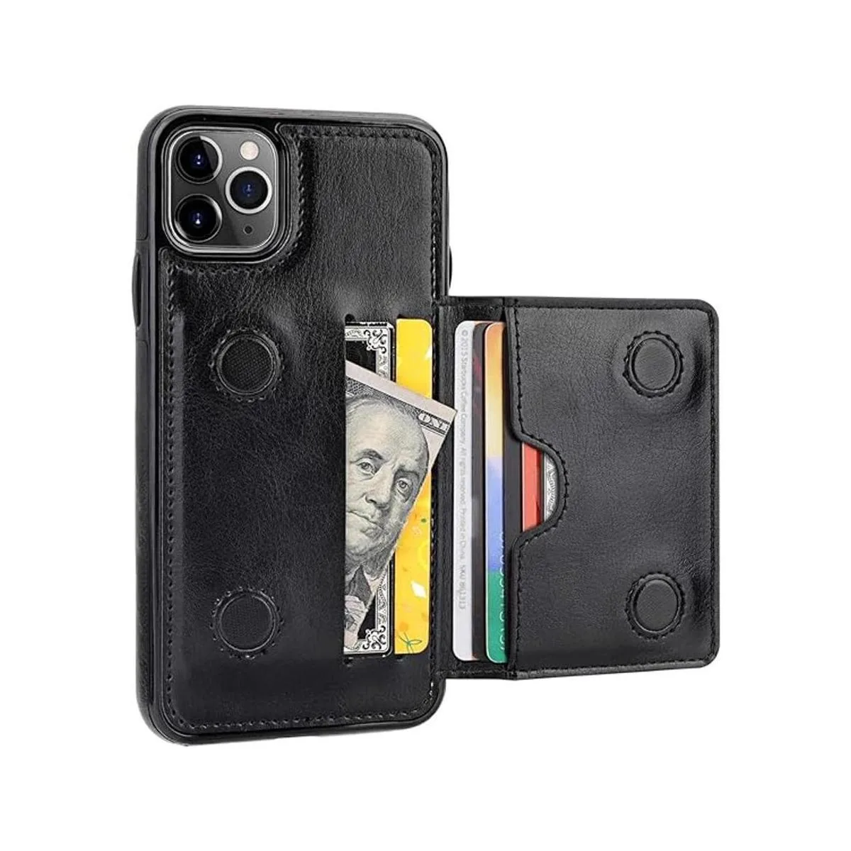KIHUWEY Funda tipo cartera para iPhone 11 Pro Max soporte_1