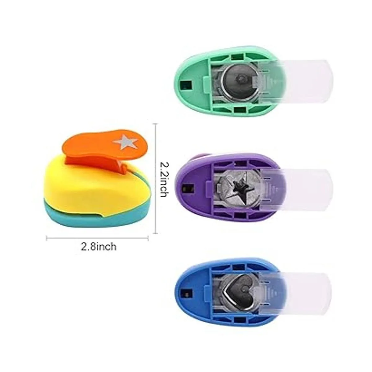 Haploon 4 perforadoras de papel perforadoras de 1.0 in en_2