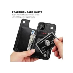 OT ONETOP Funda tipo cartera para iPhone 11 con soporte_4