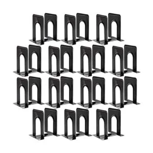 HappyHapi 28 sujetalibros de metal soporte negro para_1