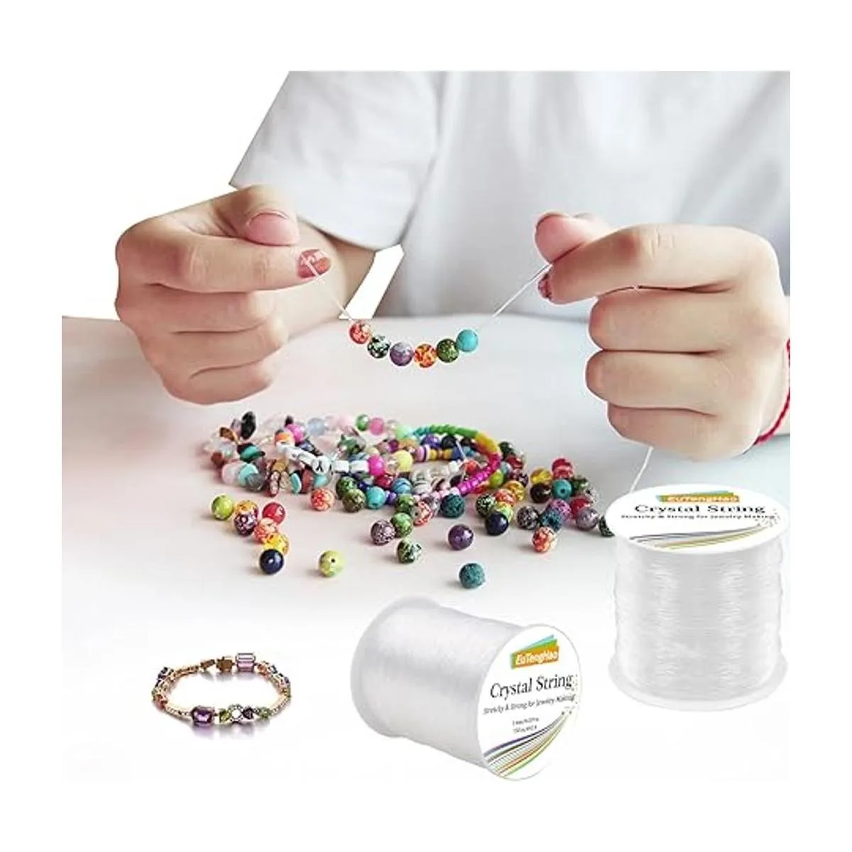 EuTengHao Cuerda elástica de cristal de 0.039 in para