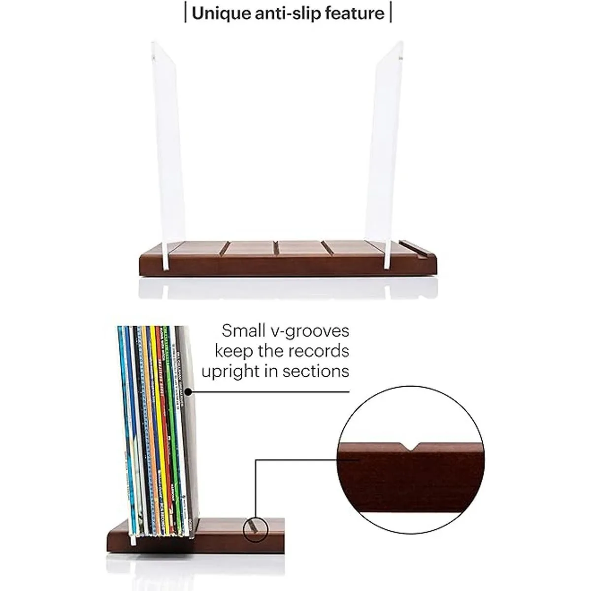 MNKE Almacenamiento de discos de vinilo de alta calidad