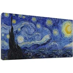 Starry Night by Vincent Van Gogh Arte de pared clásico_1