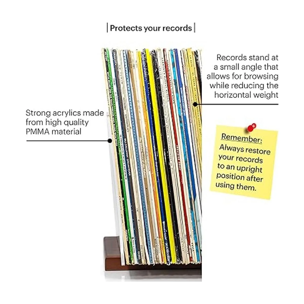 MNKE Almacenamiento de discos de vinilo de alta calidad