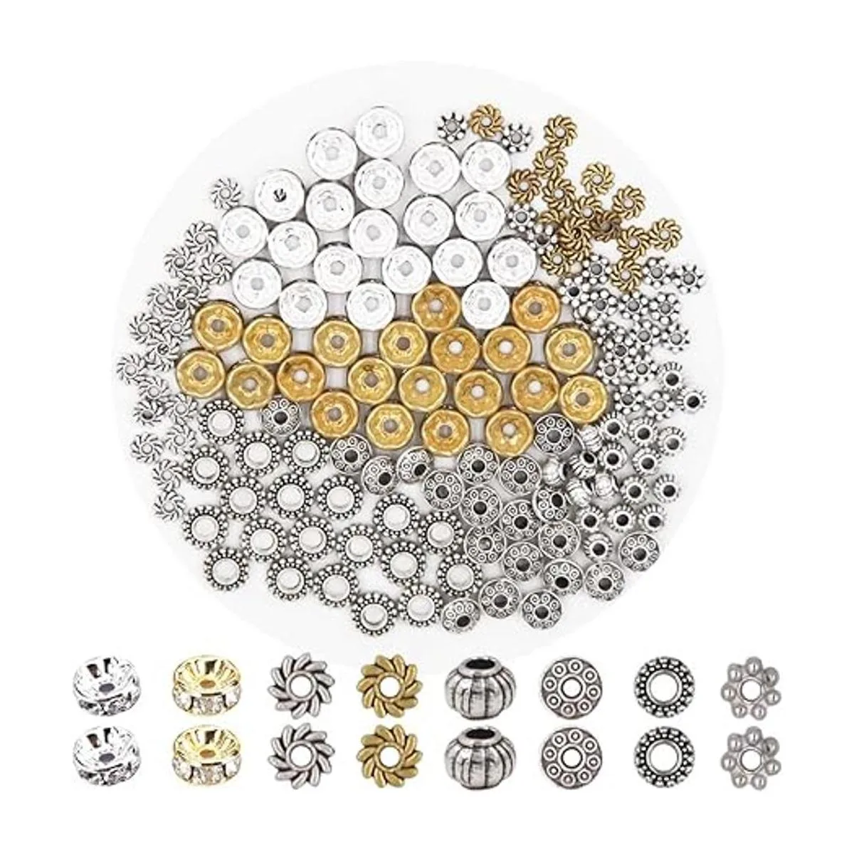 EuTengHao Kit de 702 cuentas de lava de piedra de roca de