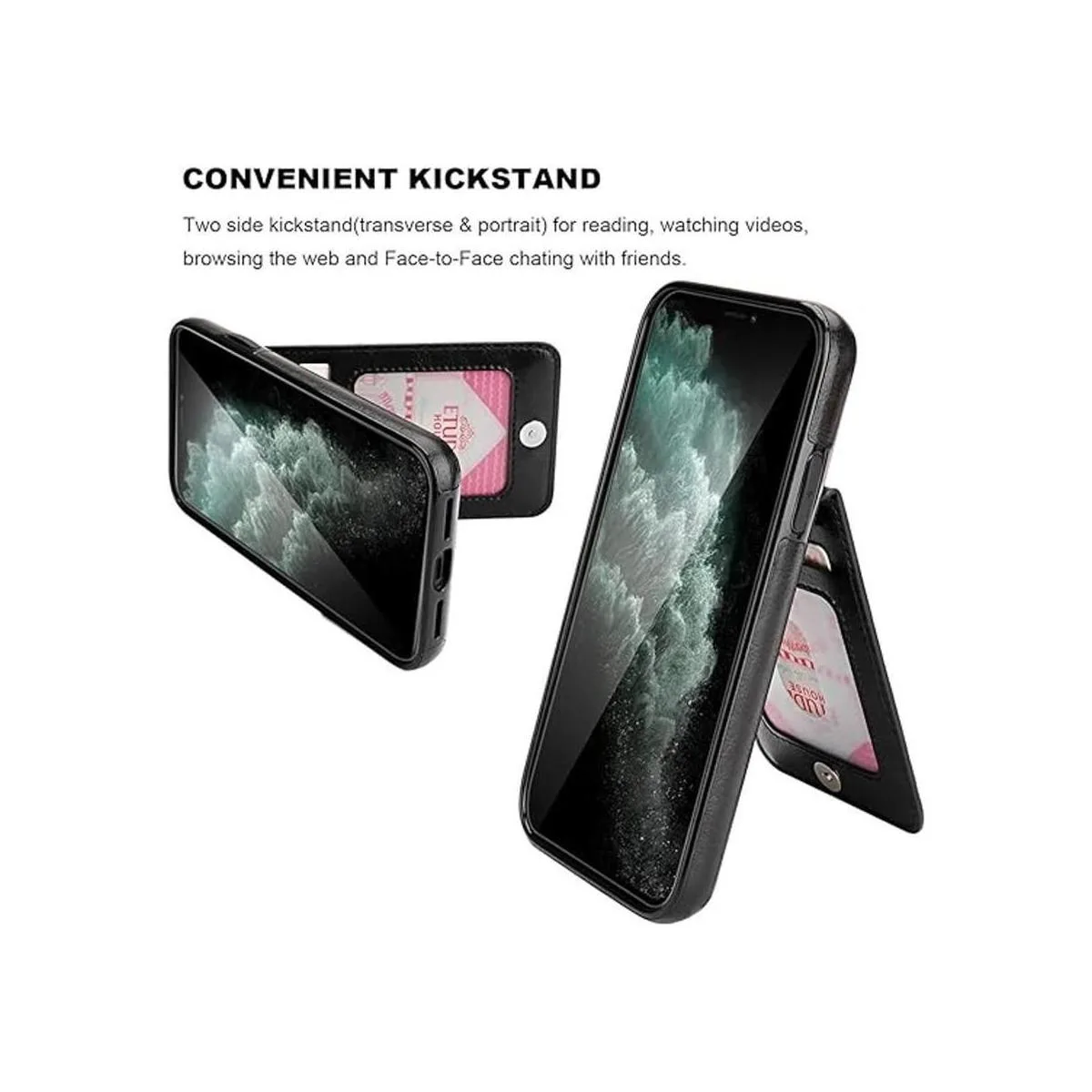 KIHUWEY Funda para iPhone 11 Pro Max con soporte para_5
