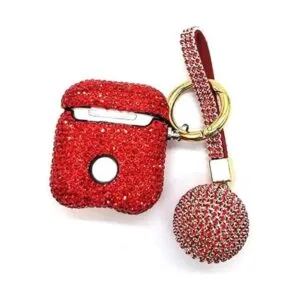 Lujosa funda para AirPods con diamantes de imitación_4