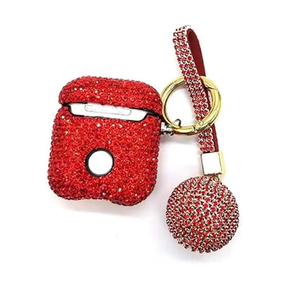 Lujosa funda para AirPods con diamantes de imitación_4