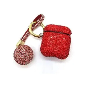 Lujosa funda para AirPods con diamantes de imitación_2