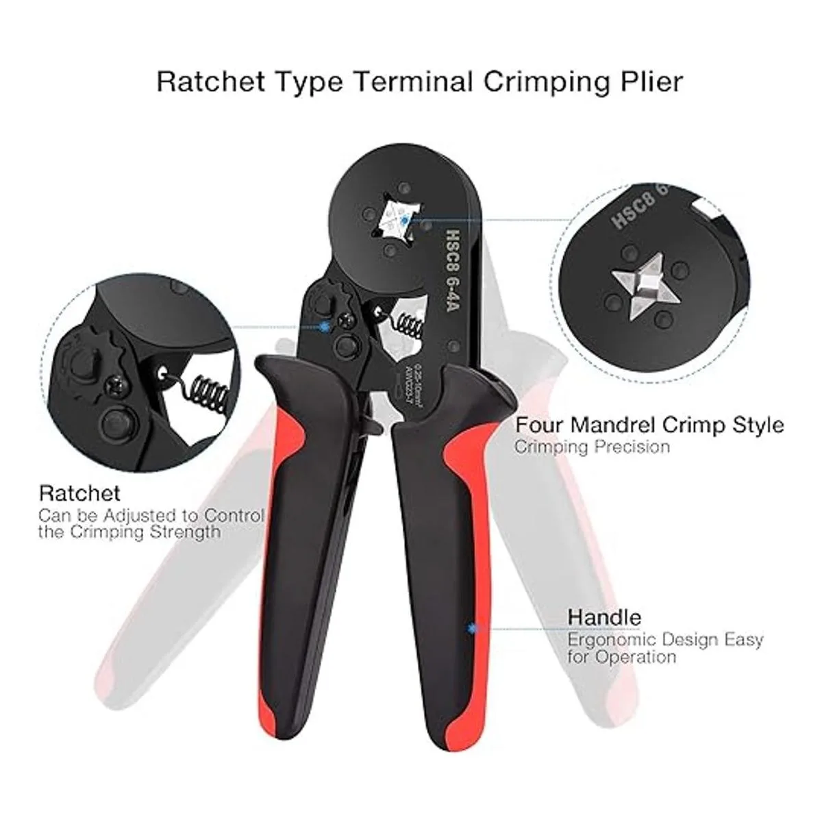Herramientas de crimpado de férula 1800 piezas de férula