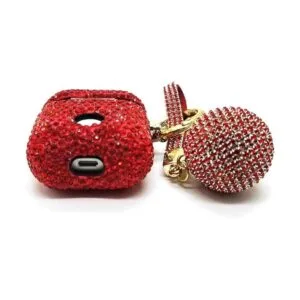 Lujosa funda para AirPods con diamantes de imitación_6