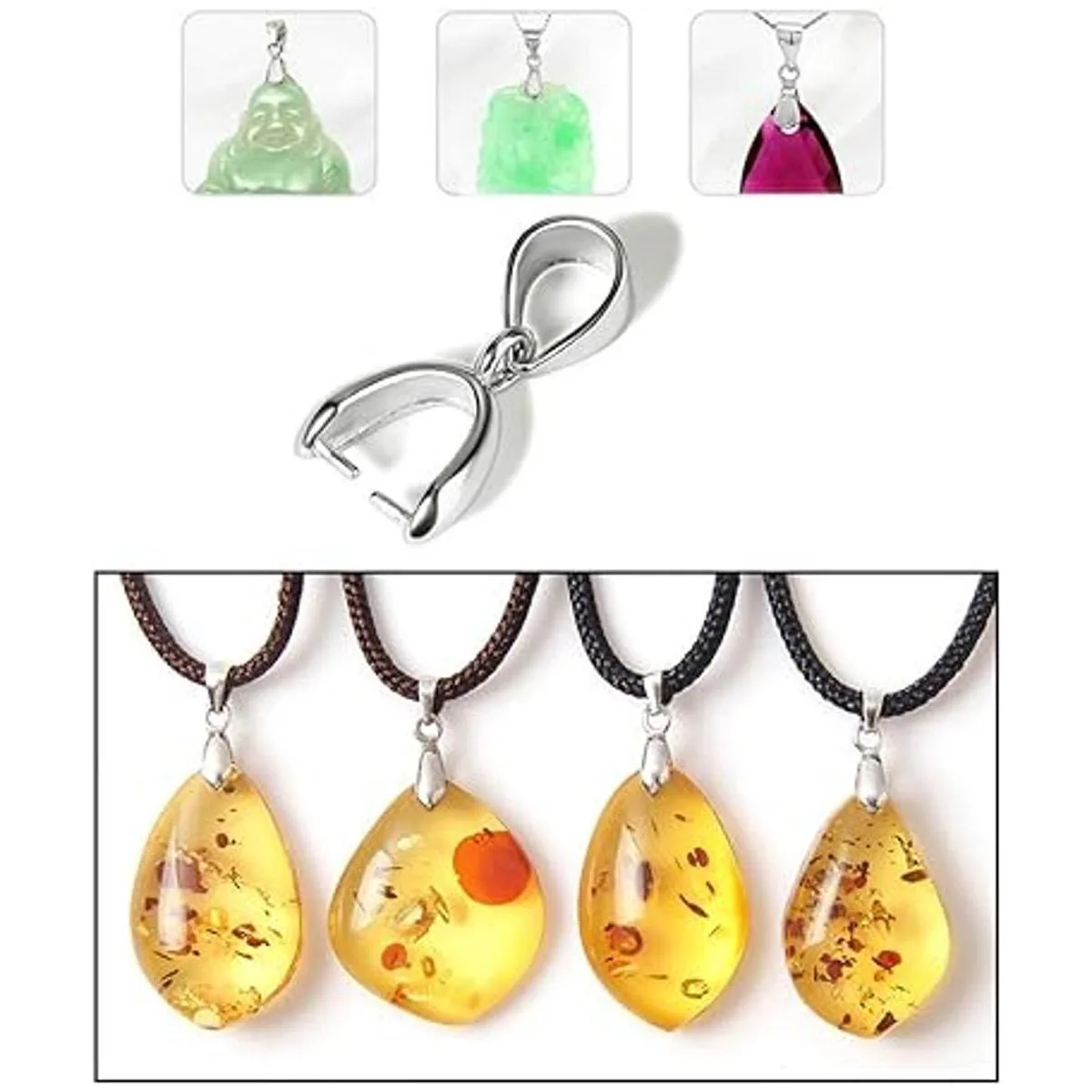 Lind Kitchen 2 unids 925 plata esterlina colgante Bail