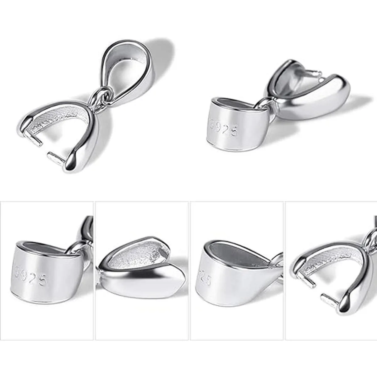 Lind Kitchen 2 unids 925 plata esterlina colgante Bail