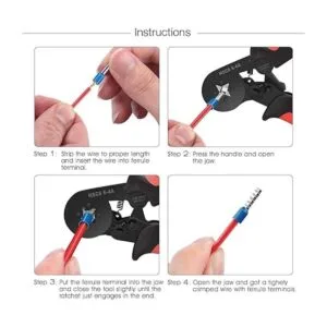 Herramientas de crimpado de férula 1800 piezas de férula