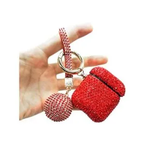 Lujosa funda para AirPods con diamantes de imitación_1