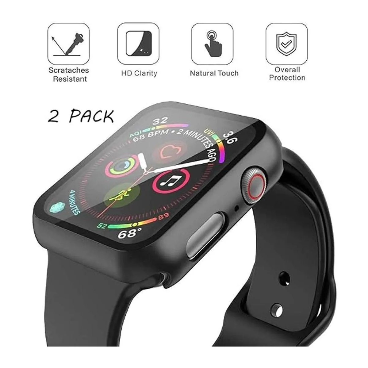 Misxi Juego de 2 fundas rígidas para PC con protector de_2