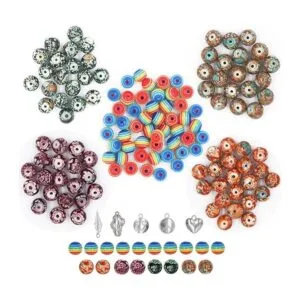 EuTengHao Kit de 702 cuentas de lava de piedra de roca de