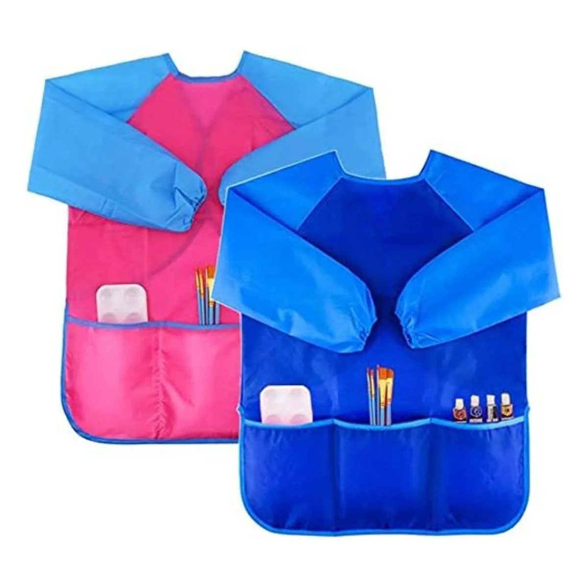 Delantal de pintura para niños con manga larga para 26_1