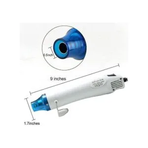 Juego de 5 vasos de epoxi con purpurina de aire