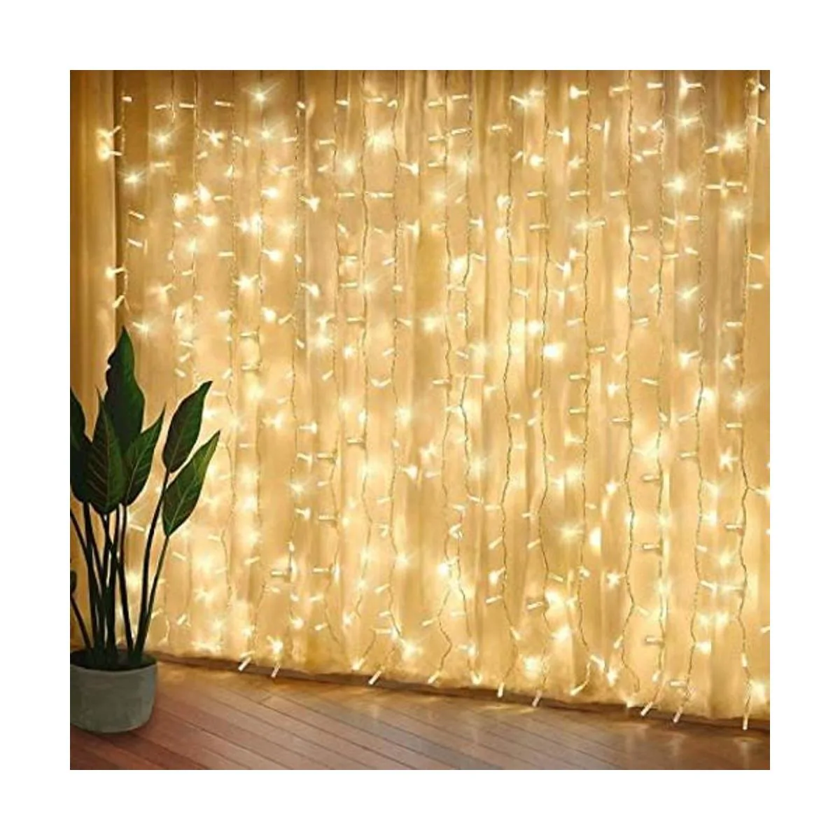 Guirnalda de luces LED para ventana 8 modos de_1