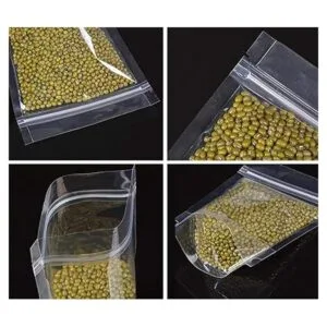 Bolsa transparente con cremallera 100 bolsas de embalaje_4