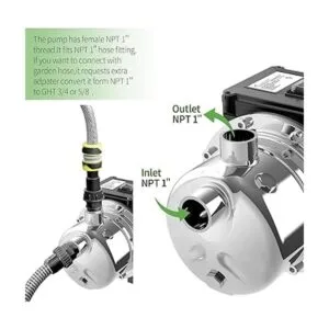 Lanchez 12 HP Shallow Well PumpGarden Pump Jet Pump