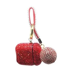 Lujosa funda para AirPods con diamantes de imitación_3