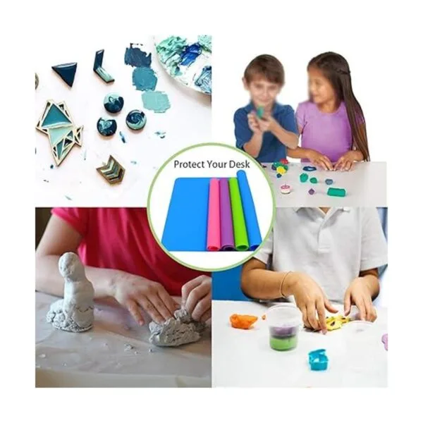 HiGift Paquete de 4 alfombrillas de silicona para