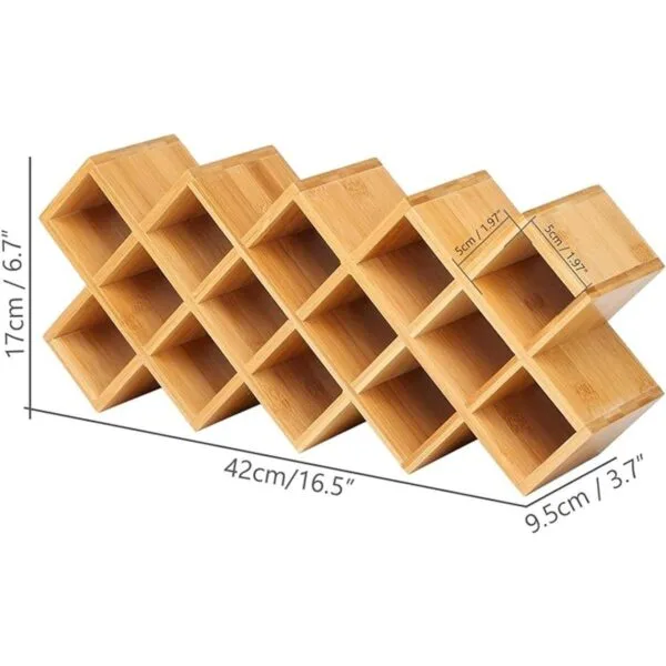 Organizador de especias de bambú de 4 niveles organizador