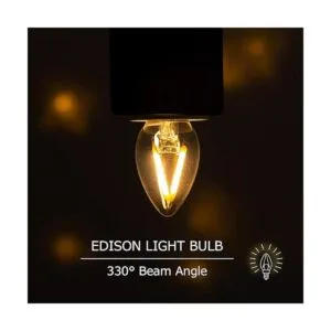 DORESshop Mini bombilla LED de candelabro C7 bombilla de