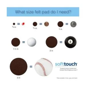SOFTTOUCH Almohadillas de fieltro de alta resistencia para_5