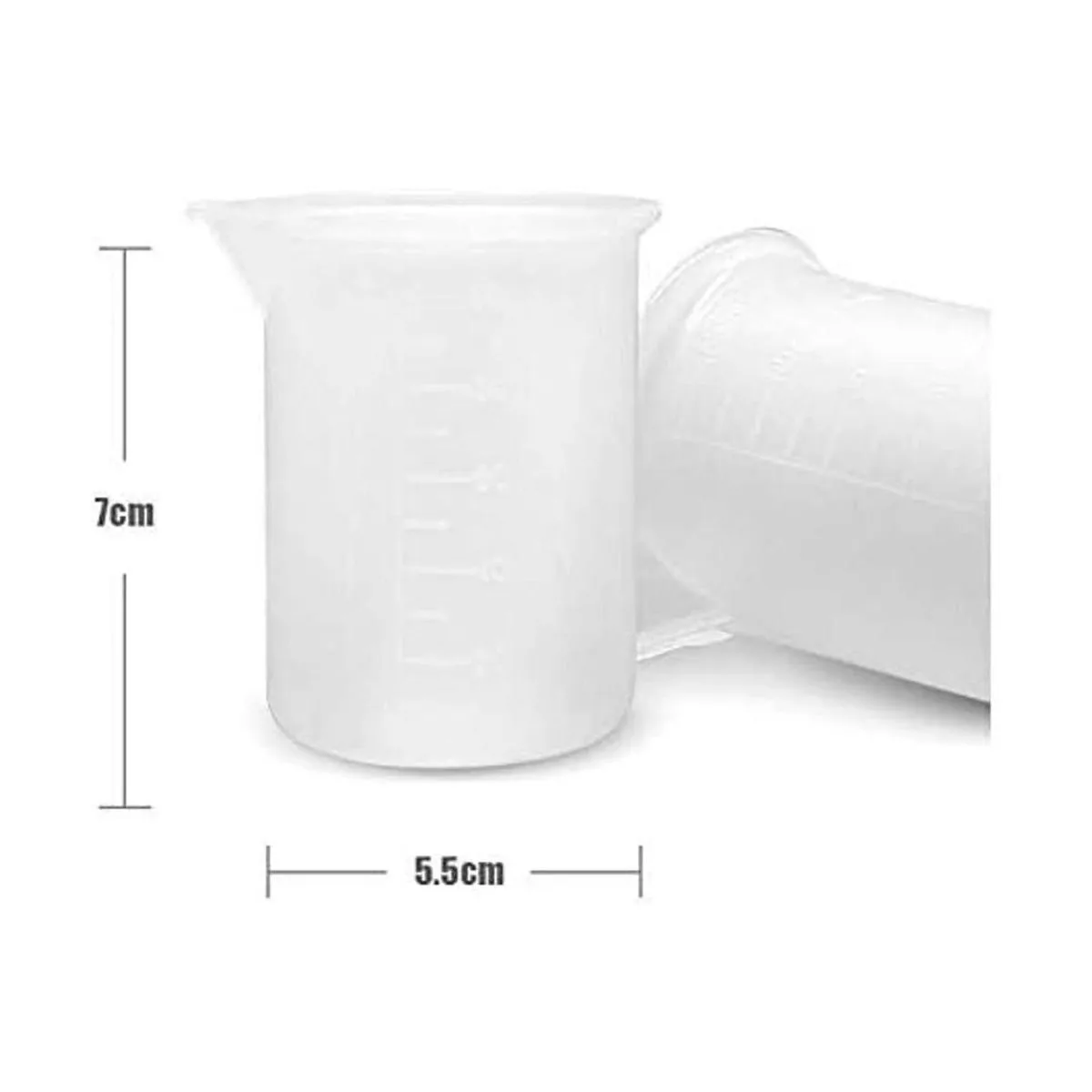 10 tazas medidoras de silicona 3.4 fl oz reutilizables de_3