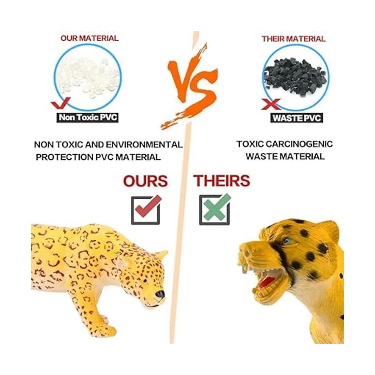 Figuras de animales de safari juguetes con alfombra de_6