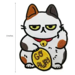 Parche bordado para planchar o coser con texto en inglés_2