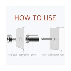 Lantee Kit de accesorios de montaje para letreros de_4