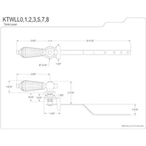 Kingston Brass KTWLL2 Wilshire Palanca para inodoro_5