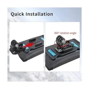 Cámara de montaje con correa de hombro ajustable y base_3