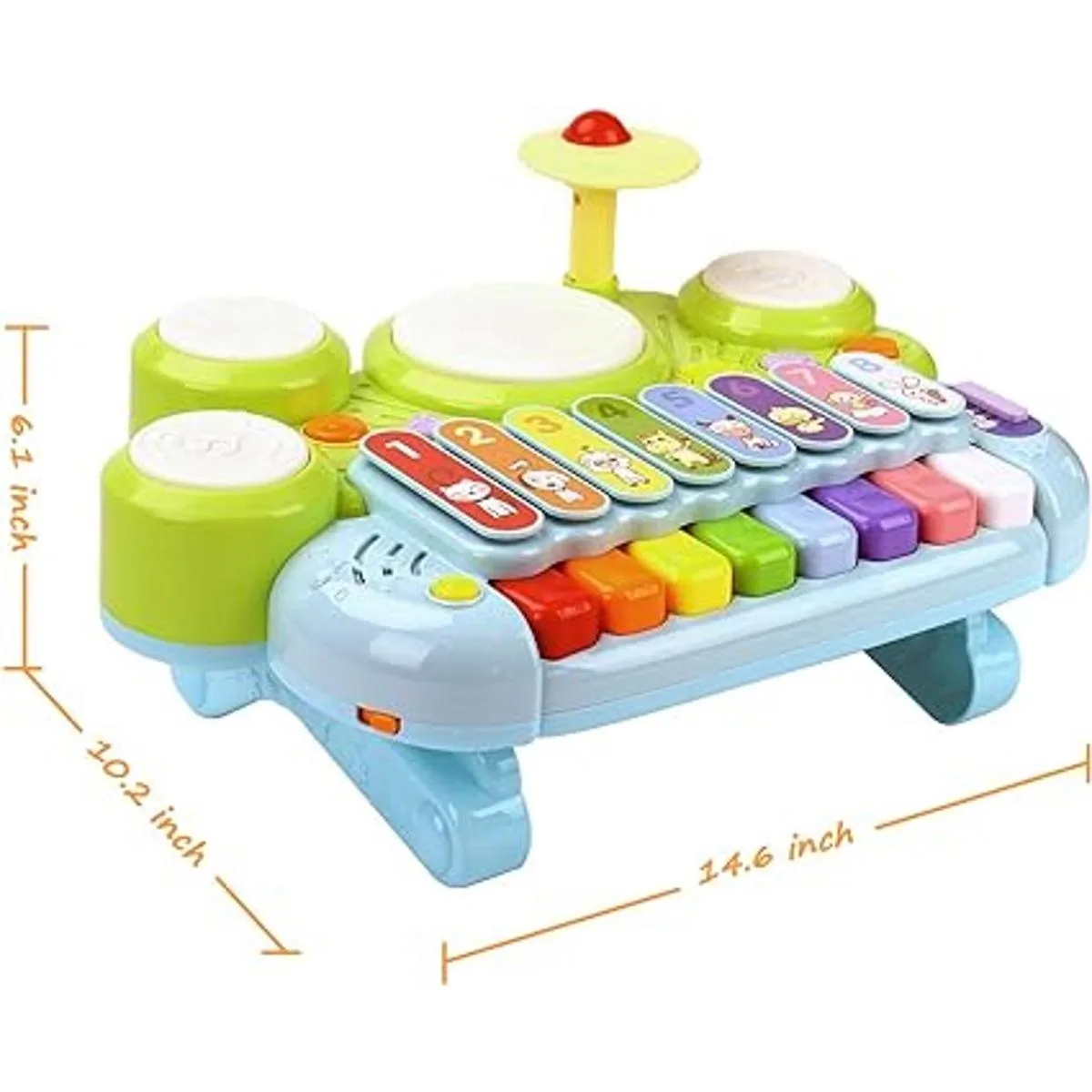 Conjunto de 3 en 1 que consta de piano teclado y_4