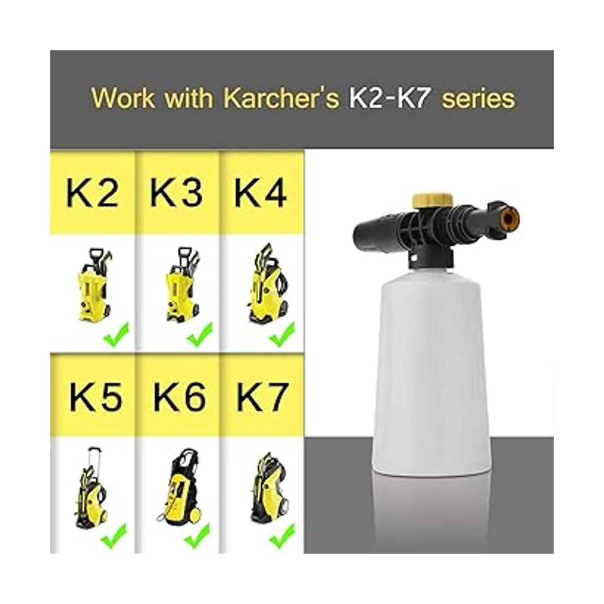 FUNTECK Cañón de espuma para Karcher serie K kit de lanza_2