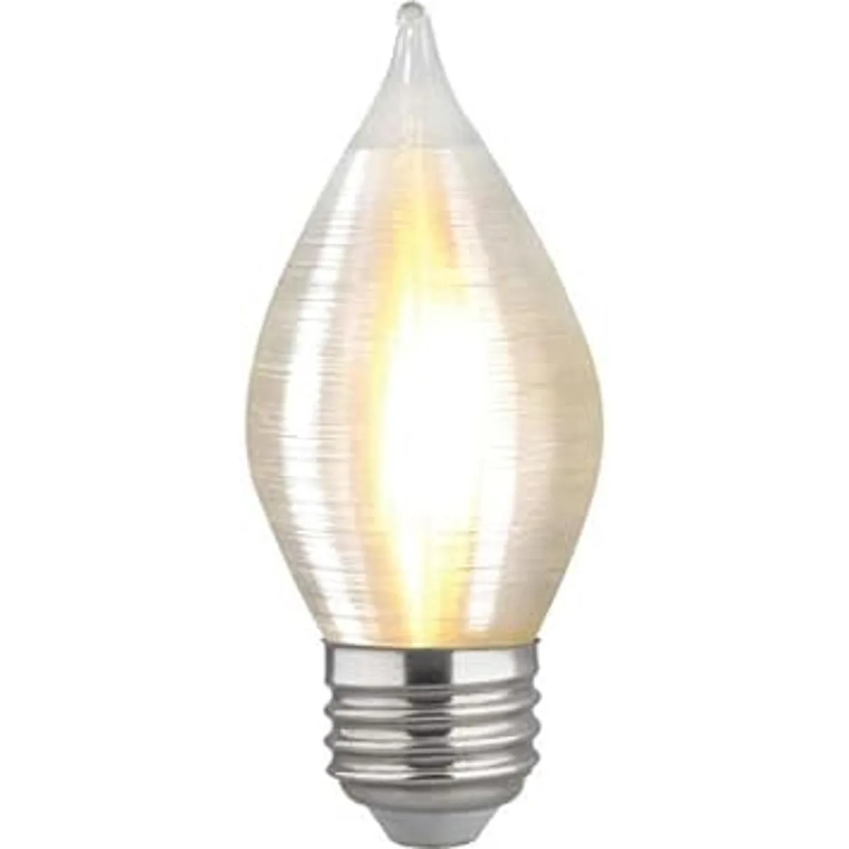 Satco S23413 LED C15 de 4 vatios; hilado en satén;