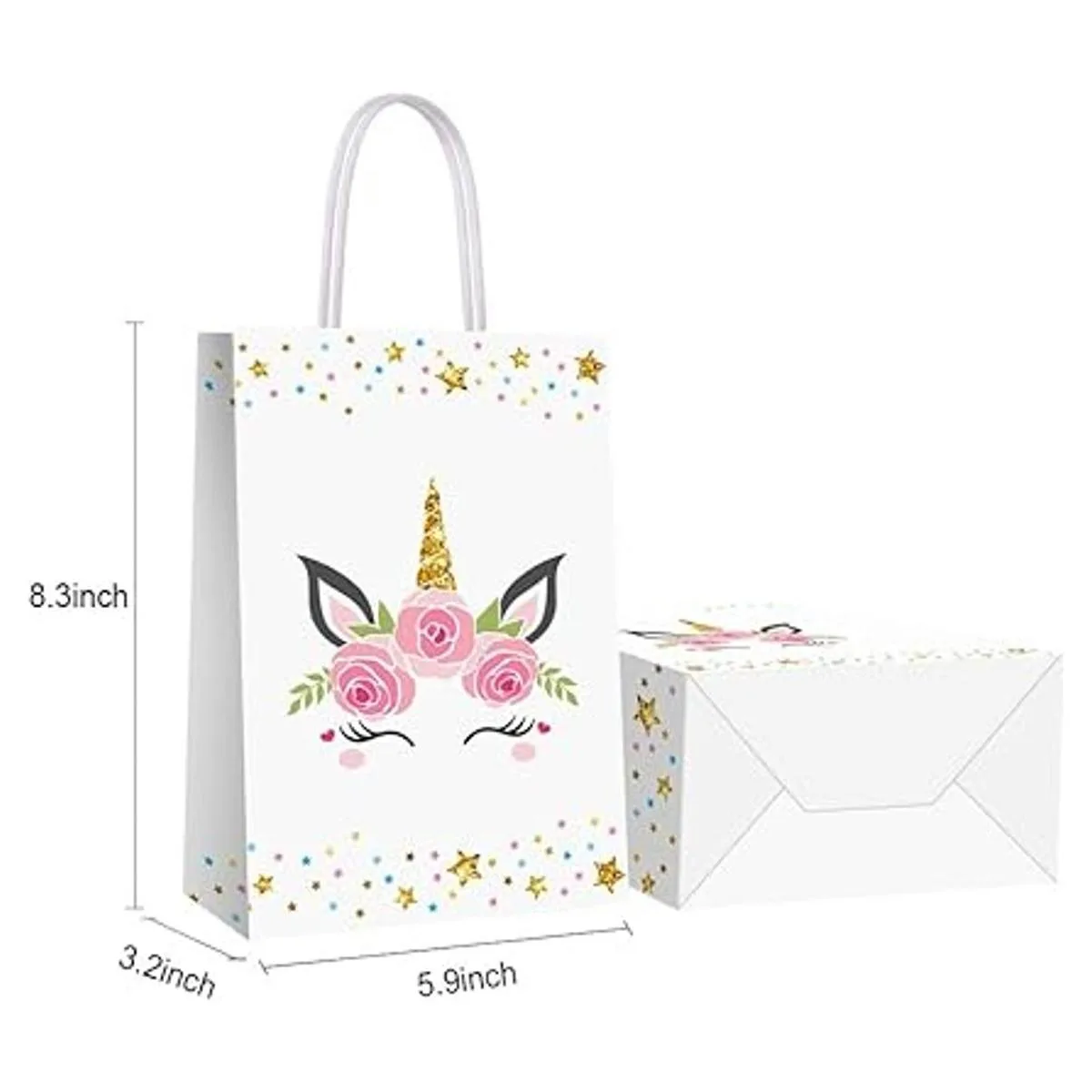 16 bolsas de regalo de fiesta para unicornio suministros_3