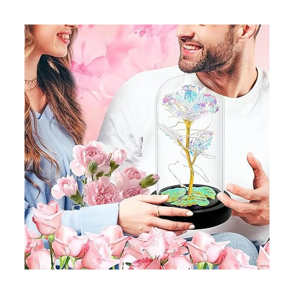 Regalos de Navidad para mujer regalos de rosas de Navidad_4