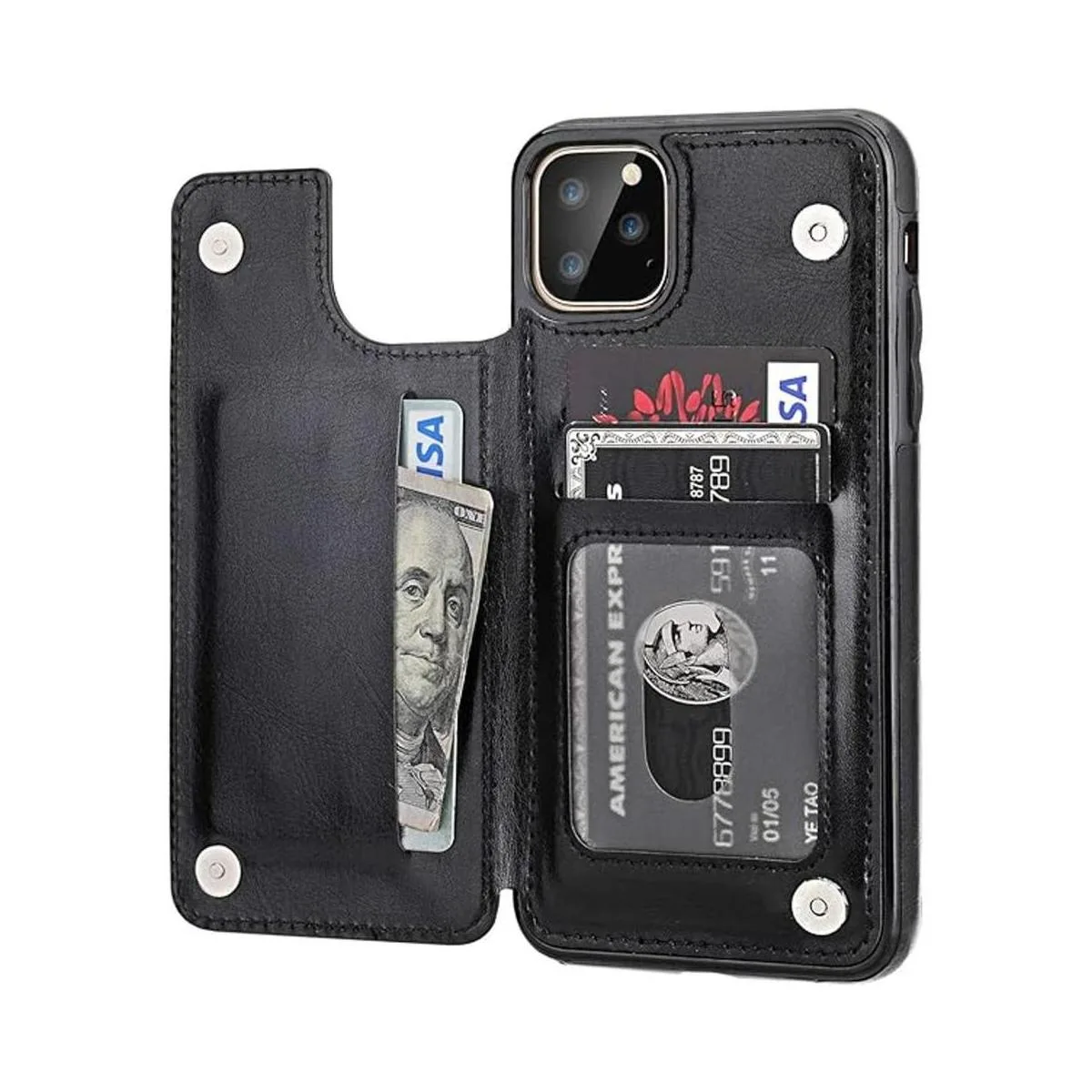 OT ONETOP Funda tipo cartera para iPhone 11 Pro Max con_1