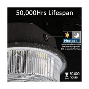 SZGMJIA Paquete de 2 luces LED de granero de 50 W 6500_3