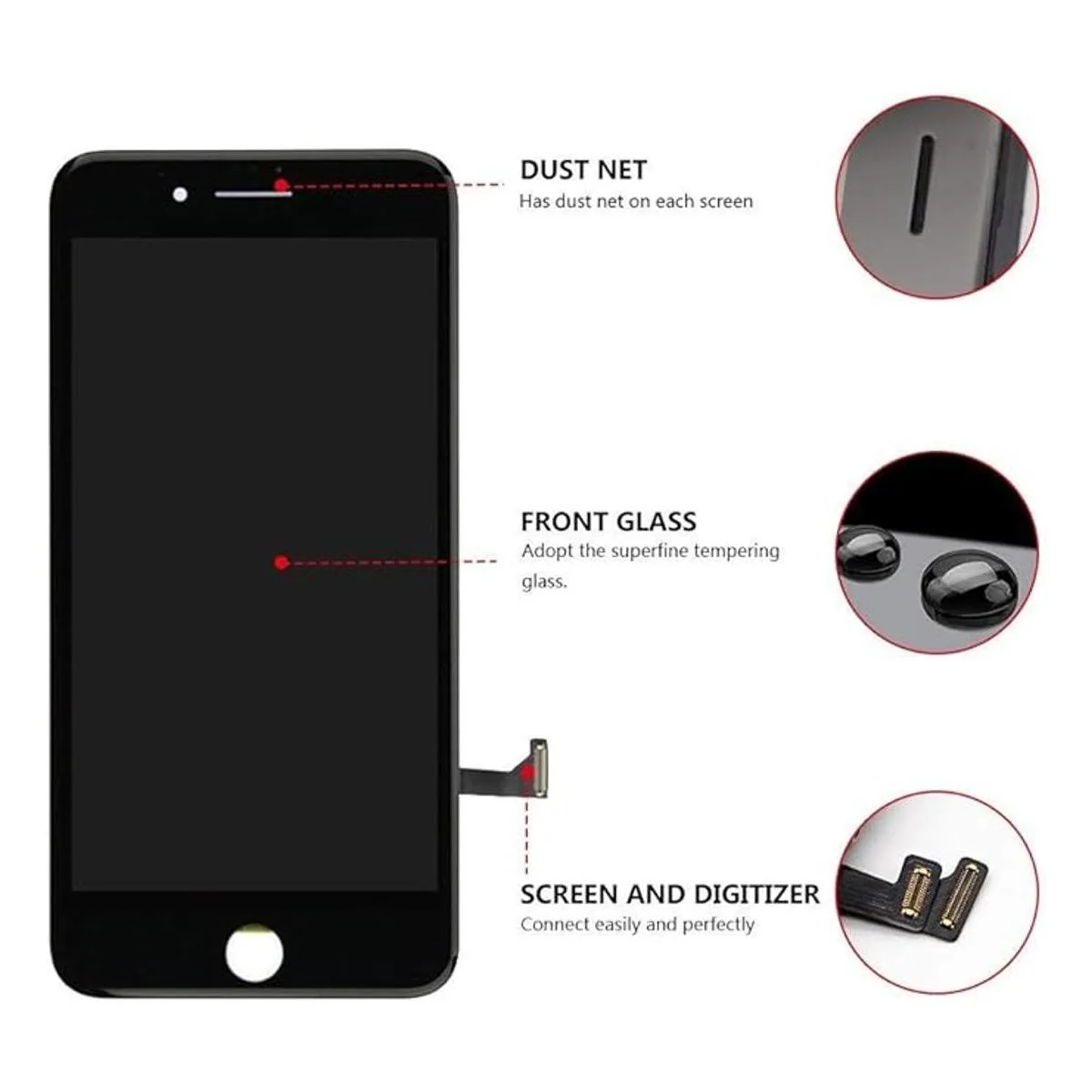 FFtopu Compatible con iPhone 7 Plus pantalla de repuesto_2