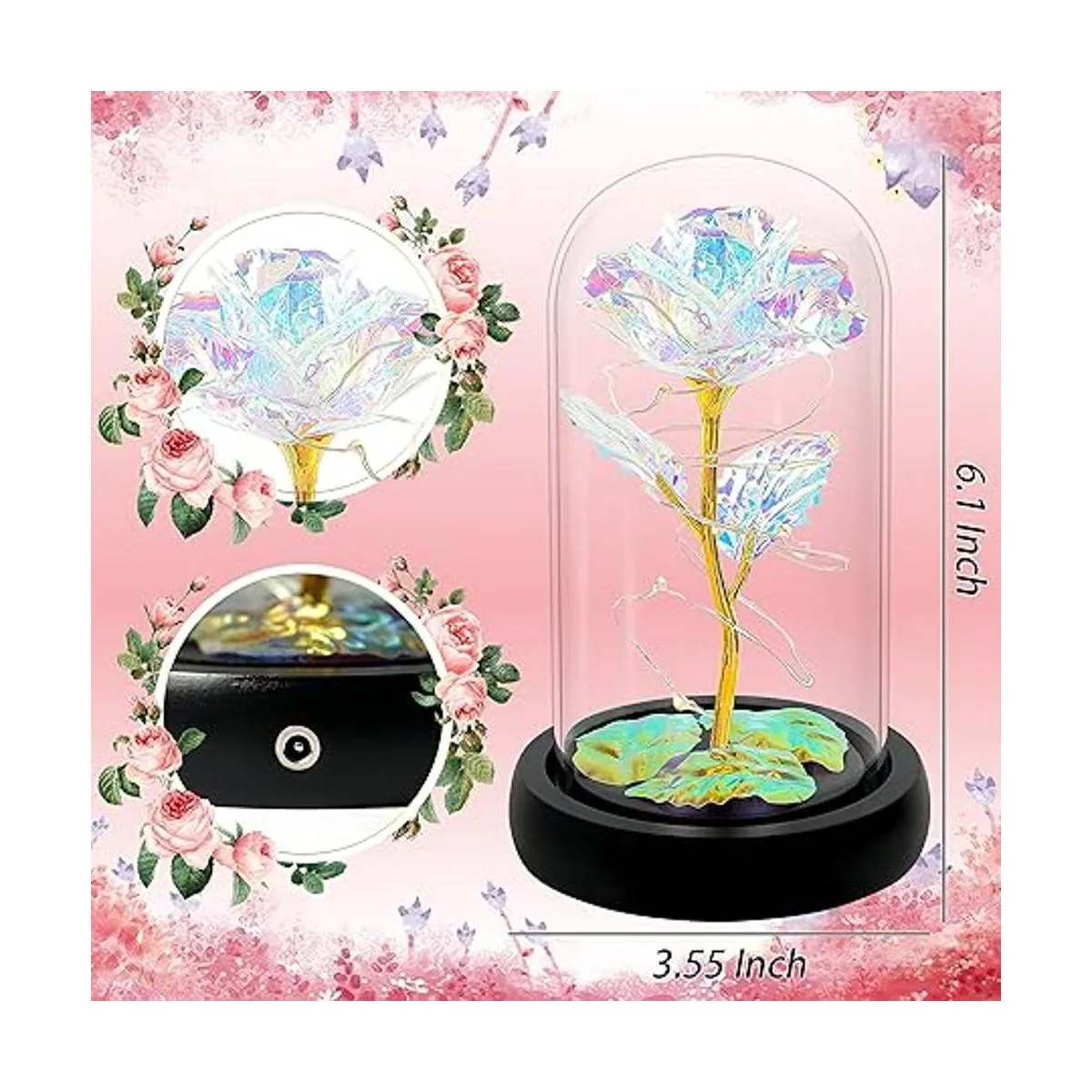 Regalos de Navidad para mujer regalos de rosas de Navidad_6