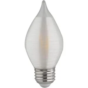 Satco S23413 LED C15 de 4 vatios; hilado en satén;