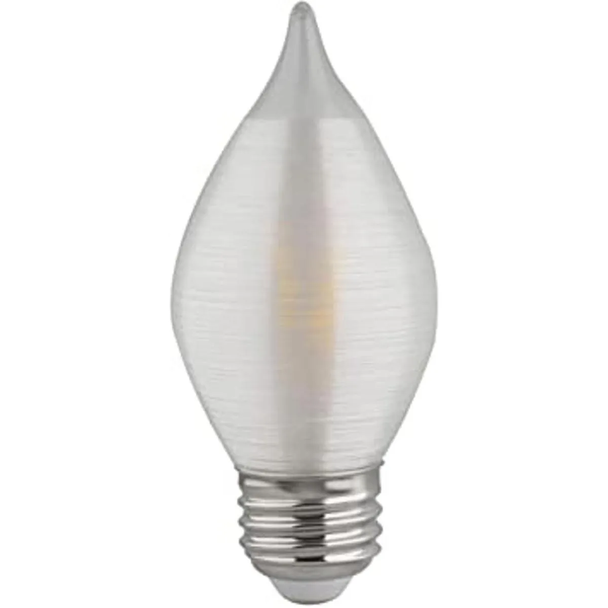 Satco S23413 LED C15 de 4 vatios; hilado en satén;